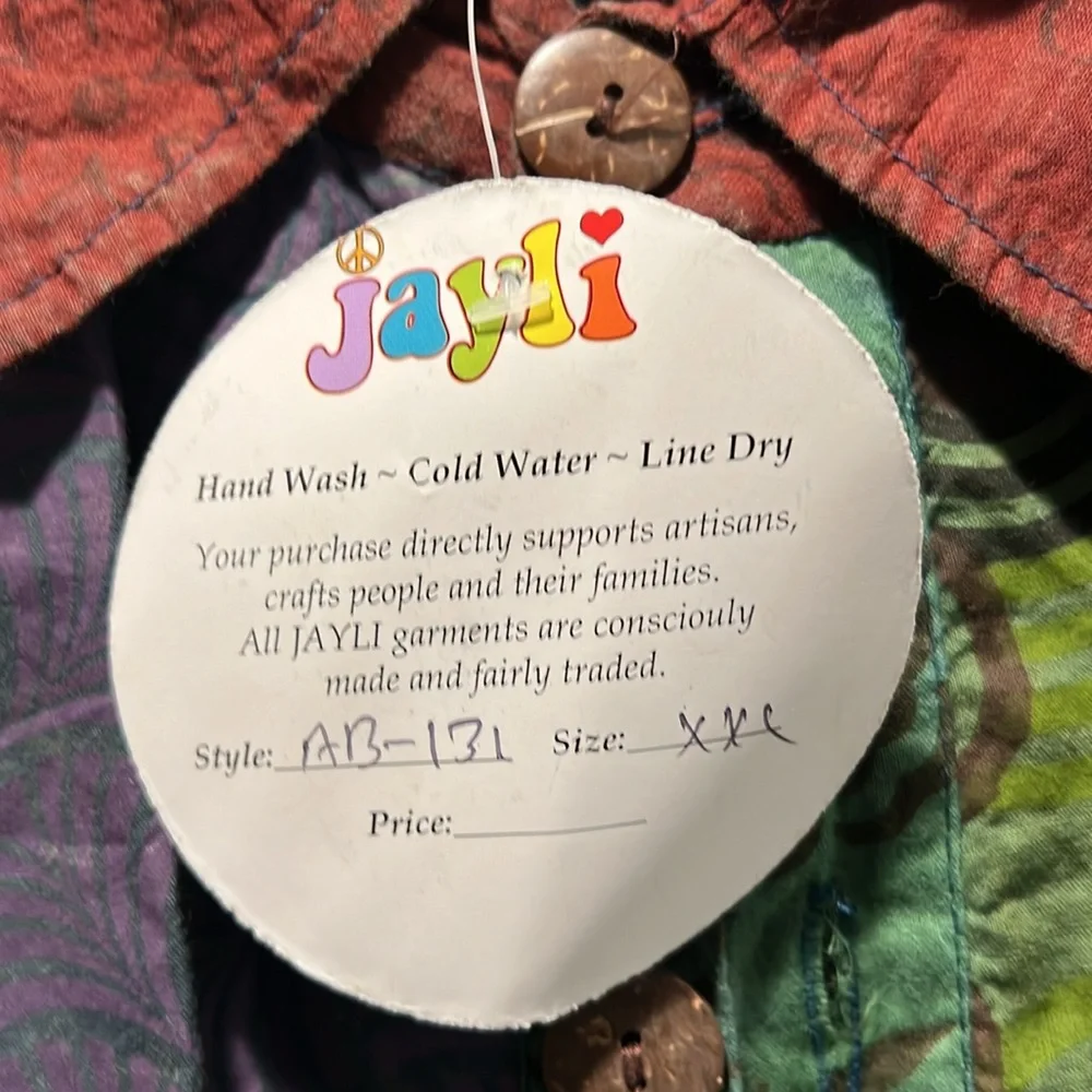 Jayli XXL boho hippie patchwork NWT’s - Picture 3 of 4